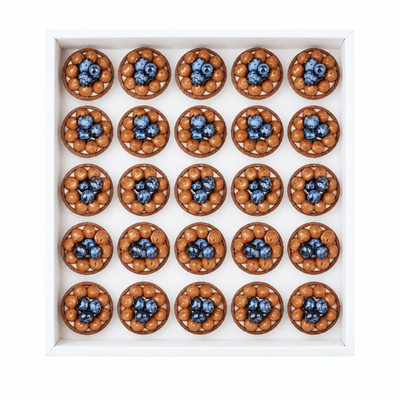 tartlet with cream cheese and chocolate mousse 25 pcs